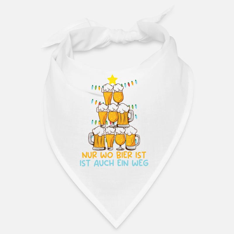 Bierbaum Weihnachten Biertrinker Tannenbaum Bandana
