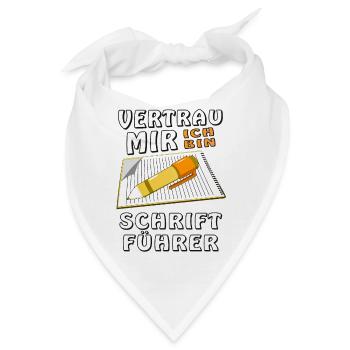 SCHRIFTFÜHRER - Bandana - Weiß - Vorne