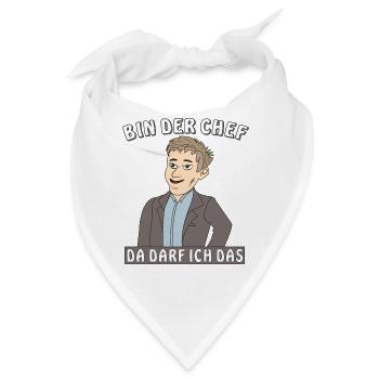 MANN BIN DER CHEF - Bandana - Weiß - Vorne