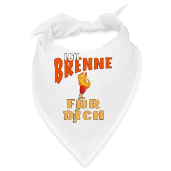 STREICHHOLZ ICH BRENNE FÜR DICH - Bandana - Weiß - Vorne