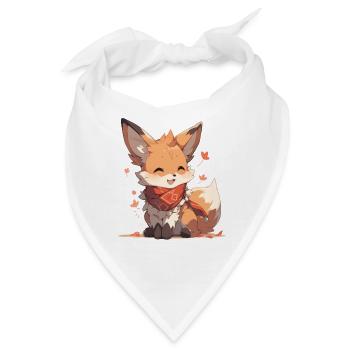 Fuchs Füchse Fuchs Kinder Fuchs Baby Tier Wald - Bandana - Weiß - Vorne