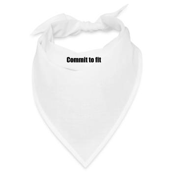 Fitness - Commit to fit - Bandana - Weiß - Vorne