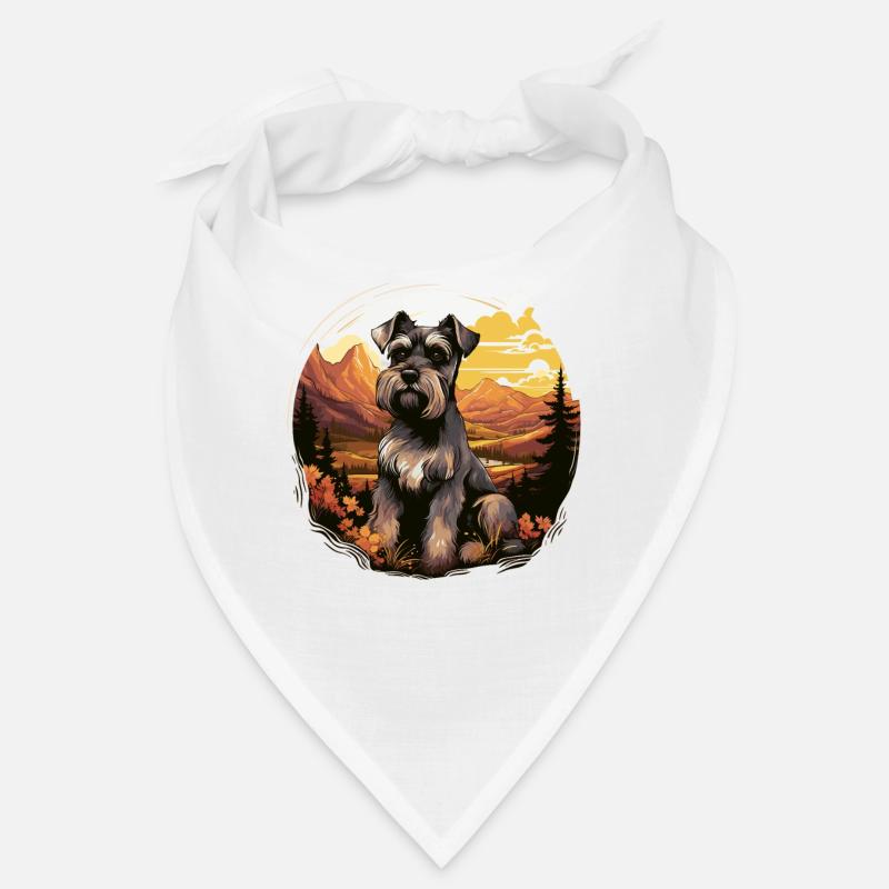 Schnauzer - Bandana - Weiß