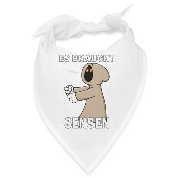 SENSENMANN ES BRAUCHT SENSEN - Bandana - Weiß - Vorne