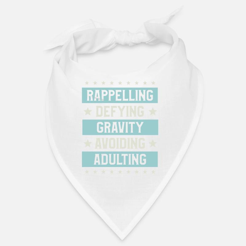 Rappelling Defying Gravity Avoiding Adulting Bandana