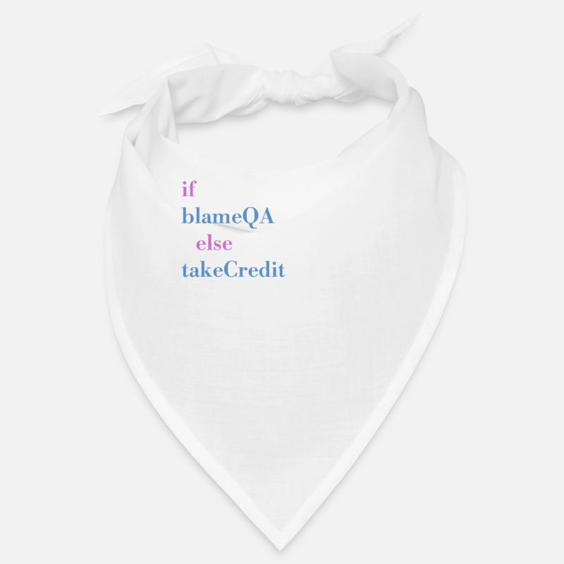 Programmer QA Saying Computer Programming - Bandana - Weiß