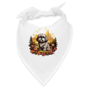 Shih Tzu - Bandana - Weiß - Vorne