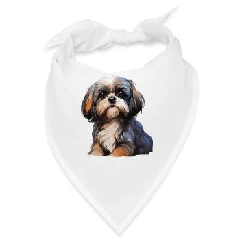 Shih Tzu - Bandana - Weiß - Vorne