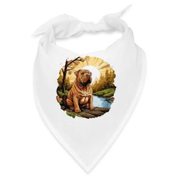 Shar Pei - Bandana - Weiß - Vorne