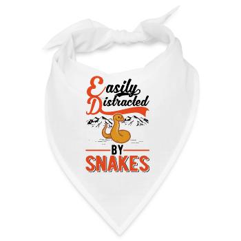 Schlangen Besitzer Kornnatter Natter - Bandana - Weiß - Vorne