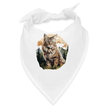 Norwegian Forest Cat - Bandana - Weiß - Vorne