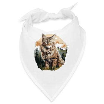 Norwegian Forest Cat - Bandana - Weiß - Vorne