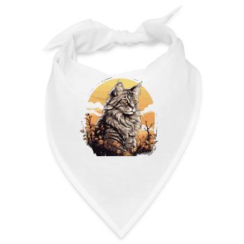 Maine Coon - Bandana - Weiß - Vorne