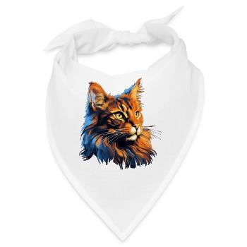 Maine Coon - Bandana - Weiß - Vorne