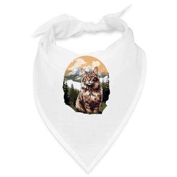 Norwegian Forest Cat - Bandana - Weiß - Vorne