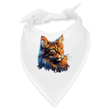 Maine Coon - Bandana - Weiß - Vorne