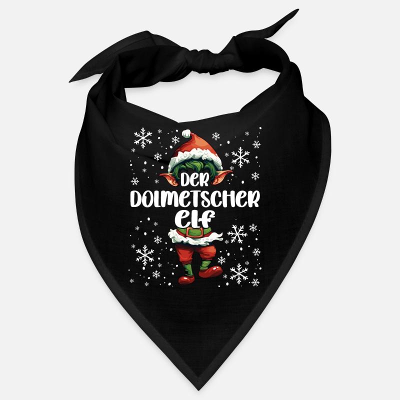 Weihnachtsoutfit Dolmetscher Wichtel Bandana