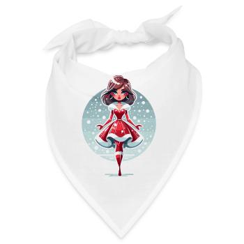 Ded Moroz Snegurotschka russischer Weihnachtsmann - Bandana - Weiß - Vorne