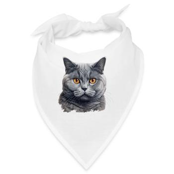 British Shorthair - Bandana - Weiß - Vorne