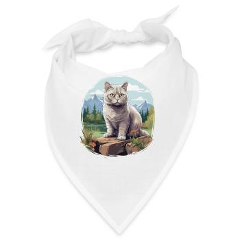 British Shorthair - Bandana - Weiß - Vorne