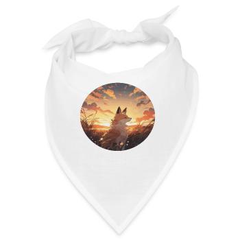 Fuchs Füchse Fuchs Kinder Fuchs Baby Tier Wald - Bandana - Weiß - Vorne
