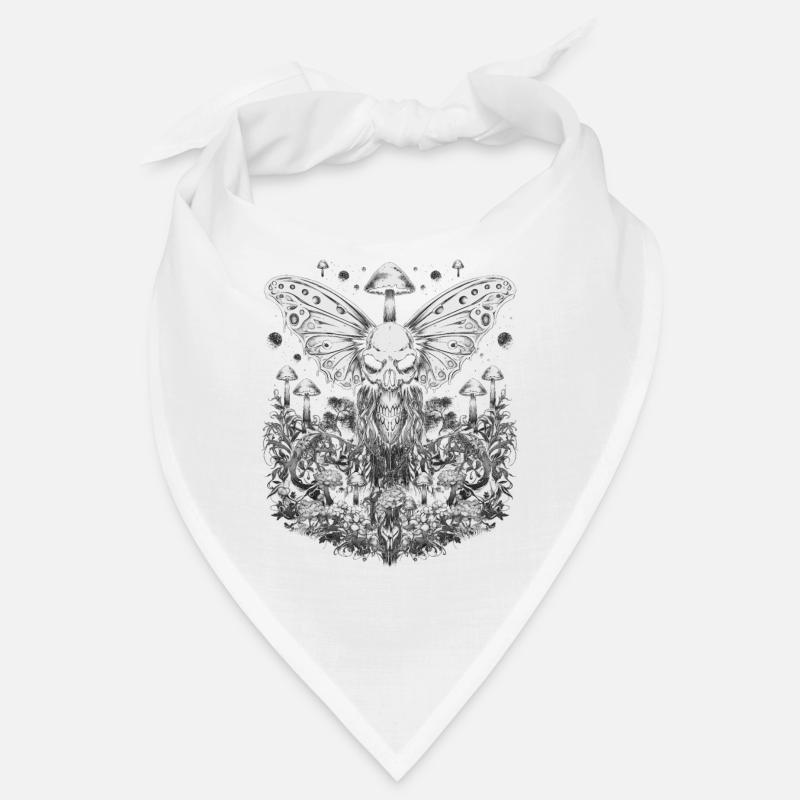 Fairycore Aestethic Skull Fairy Grunge Gothic Bandana