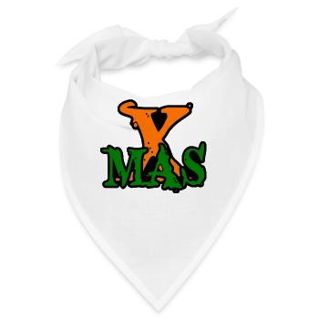XMAS Graffiti Neon - Bandana - Weiß - Vorne