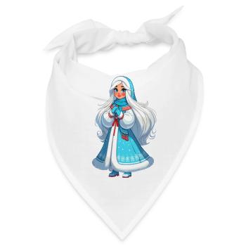 Ded Moroz Snegurotschka russischer Weihnachtsmann - Bandana - Weiß - Vorne