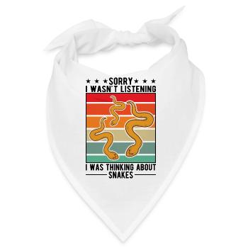 Schlangen Besitzer Kornnatter Natter - Bandana - Weiß - Vorne
