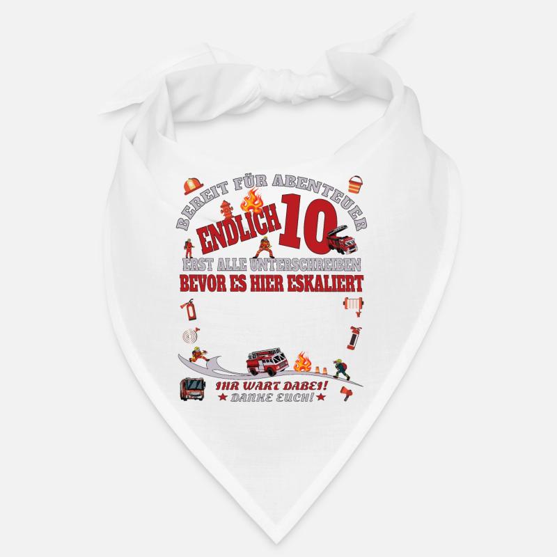 10. Geburtstag Junge & Mädchen Gästebuch Bandana
