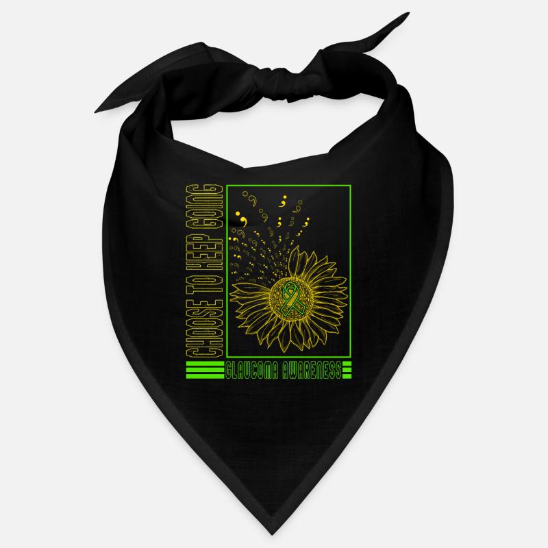 Glaucoma Shirt, Choose To Keep Going Glaucoma Bandana
