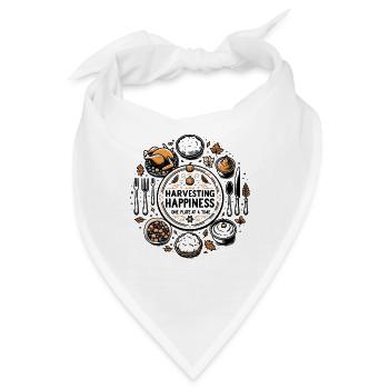 Ernteglück Teller für Teller - Bandana - Weiß - Vorne