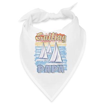 BOOTE SAILING PAPA - Bandana - Weiß - Vorne