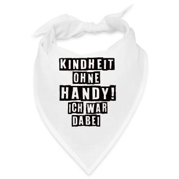 Kindheit Ohne Handy Ich War Dabei 90er Jahre - Bandana - Weiß - Vorne