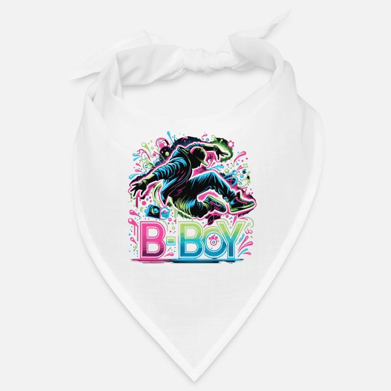 Breakdance Breakdancer Breakdance Kinder - Bandana - Weiß