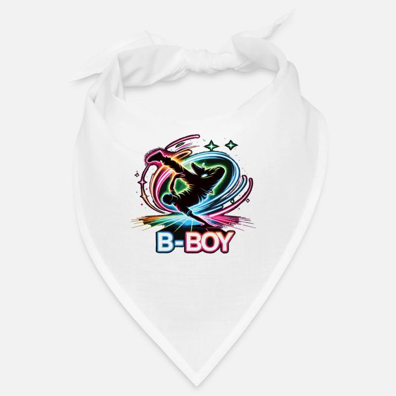 Breakdance Breakdancer Breakdance Enfants - Bandana - blanc
