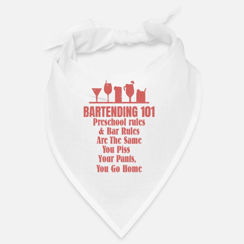 Bartending 101 Barman Cocktail Bartender Bandana