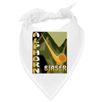 ALPHORN BLÄSER - Bandana - Weiß - Vorne