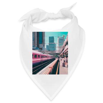 Bahnhof Tokio - Bandana - Weiß - Vorne