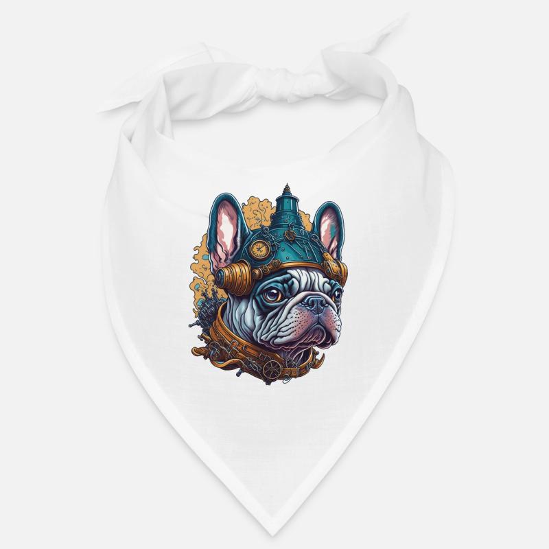 Bouledogue Français dans le Style Steampunk Bandana
