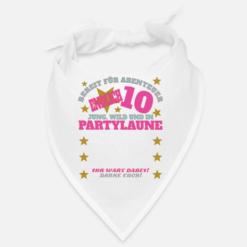 10. Geburtstag Mädchen & Junge Gästebuch Bandana