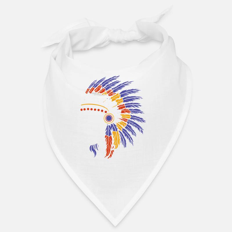 Crâne et os croisés indigènes Bandana