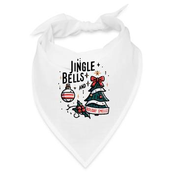 Jingle Bells und Urlaubsgerüche - Bandana - Weiß - Vorne