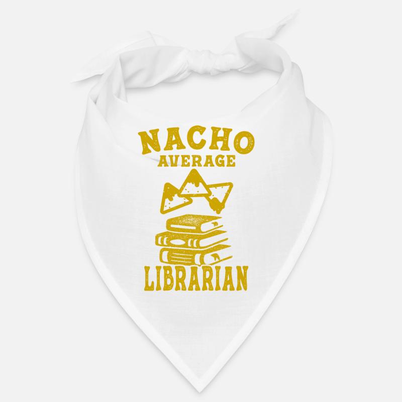 librarian nacho average book reading library books Bandana
