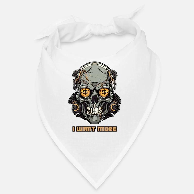 Crâne de cyborg cupide Bandana