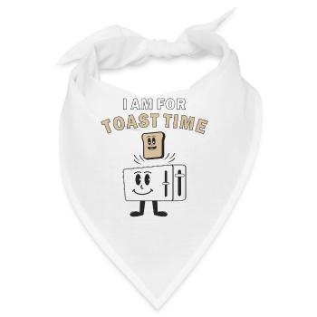 TOASTER I AM FOR TOAST TIME - Bandana - Weiß - Vorne