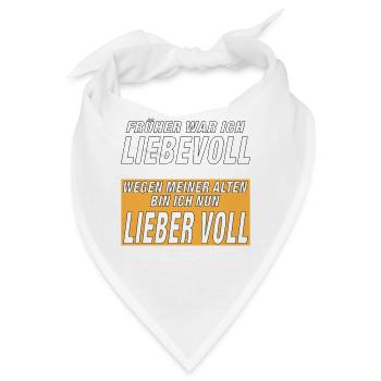 LIEBEVOLL LIEBER VOLL - Bandana - Weiß - Vorne