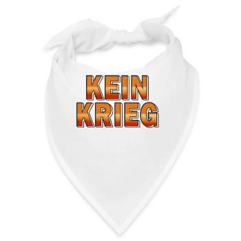 KEIN KRIEG - Bandana - Weiß - Vorne