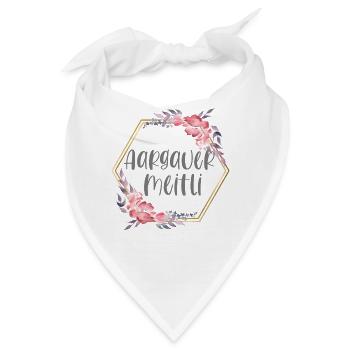 Schweiz Aargauer Mädchen Heimat Geschenk - Bandana - Weiß - Vorne