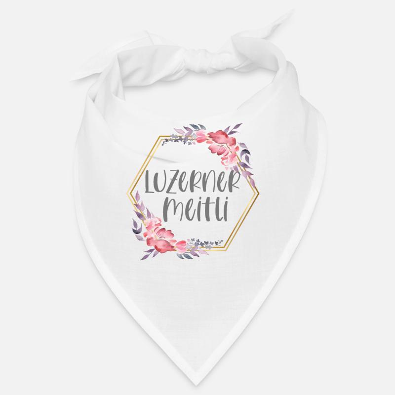 Schweiz Luzern Mädchen Heimat Geschenk - Bandana - Weiß